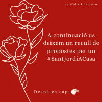 Propostes per un #SantJordiACasa